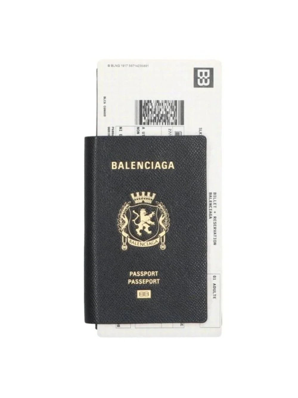 Balenciaga Passport Wallet Black